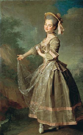 Portrait of a student of the Empress School for Noble Maidens Ekaterina Ivanovna Nelidova, Dmitry Levitzky